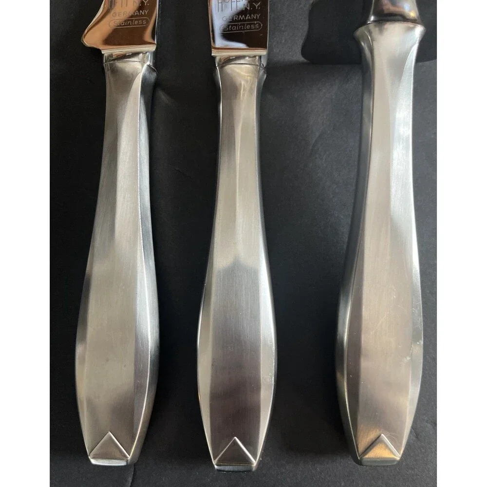 Hoffritz Cutlery Stainless Steel  Carving Knives & Fork ~ Germany Sleek Modern